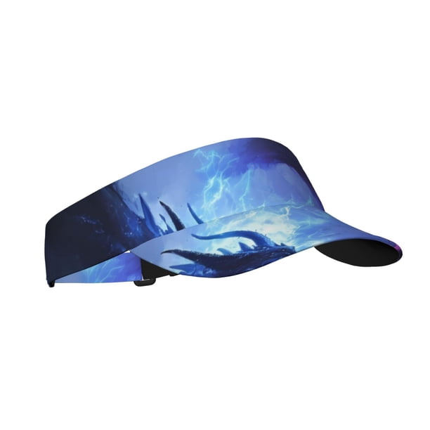 Balery Red And Blue Fire Dragon Gorra deportiva con visera ajustable para mujer y hombre (talla única)