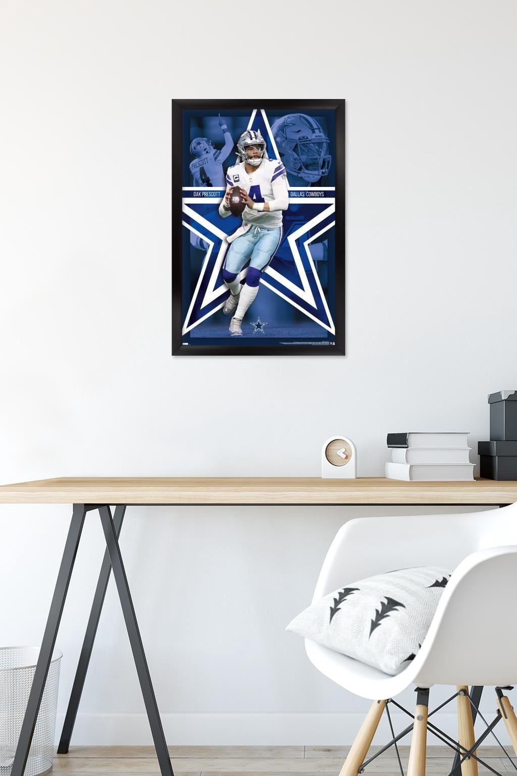NFL Dallas Cowboys - Dak Prescott 22 Wall Poster, 14.725" x 22.375" Framed