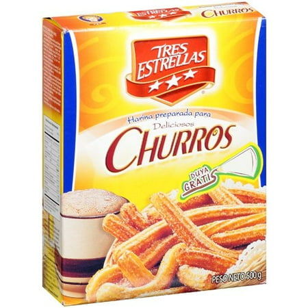 Tres Estrellas: Flour Mix Churros, 17.6 Oz