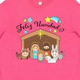 thumbnail image 4 of Inktastic Feliz Navidad Cute Nativity Scene Youth T-Shirt, 4 of 5
