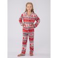 thumbnail image 6 of GYRATEDREAM Matching Family Christmas Pajamas Long Sleeve Button Down PJs Sets Holiday Sleepwear Loungewear, 6 of 8