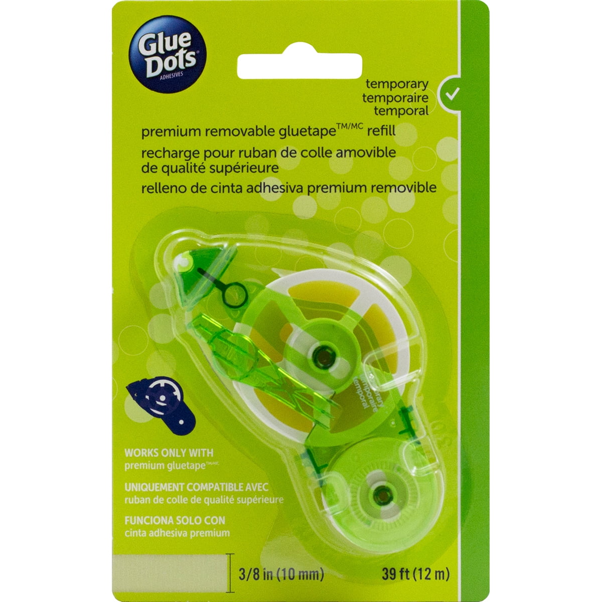 Glue Dots Tape RefillRemovable .375"X39' For 40901 Runner Walmart Canada