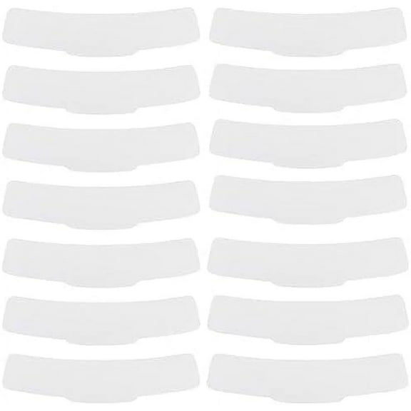 50 Pcs White Tab Collar for DIY Clergy Shirt Plastic Long Neck White Label Collar for DIY Priest Shirt and Men's and Women's Shirts and Polo Collar 5.91x1.30 Inches