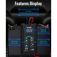 thumbnail image 2 of AUTDER 12V/24V Car Battery and Alternator Tester with LCD Display for Cars, Trucks, and Motorcycles, 2 of 7