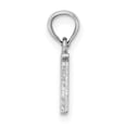 thumbnail image 2 of Diamond2Deal 14K Pendentif Initiale Lettre N en Or Blanc pour Femmes, 2 of 6