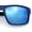 Matte Navy Frame - Blue Mirror Lens, variant on SA106 Polarized Rectangular Sport Sunglasses for Men UV400 Mirrored Lightweight Metalic Grey Frame - Silver Mirror