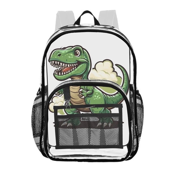 ALAZA Clear Backpack Cute Dinosaur PVC Transparent BookBag