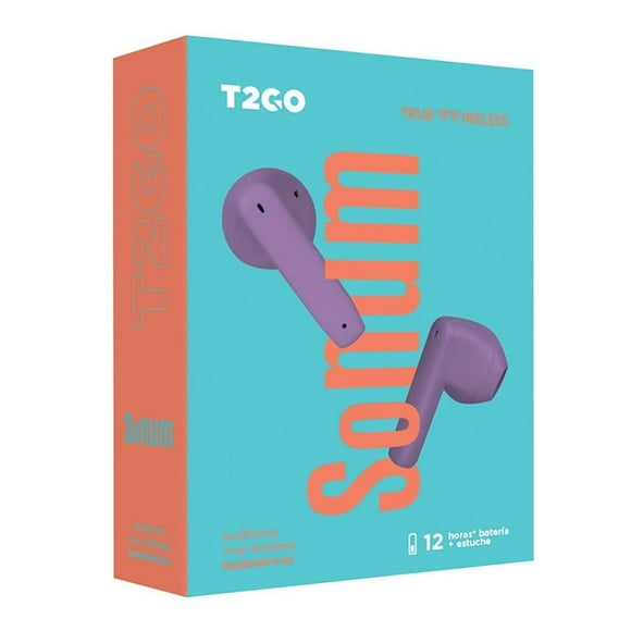 Audífonos TWS T2GO Sonum Lila