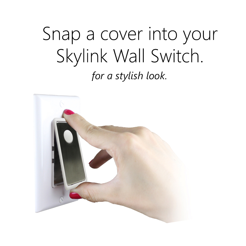 SK-8A Wireless DIY 3-Way On Off Anywhere Lighting Home Control Wall Switch Set with Snap On Cover - No neutral wire required