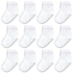 Touched by Nature Toddler Organic Cotton Blend Socks, 12-Pack