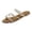 Brown, variant on Women's Sparkling Flat Slide Sandals, Elegant Summer Dressy Slippers (Size 5-11)