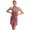 Dusty Pink, variant on inlzdz Womens Latin Tango Dance Dress Shiny Tassel Leotard Dancewear Sleeveless Backless Bodysuit Black XS