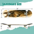 thumbnail image 2 of 31'' Complete Skateboard 7 Layer Canadian Maple Double Kick Deck Skateboards painting oil painting gray Skate Board for Beginner Adult Gifts, 2 of 5