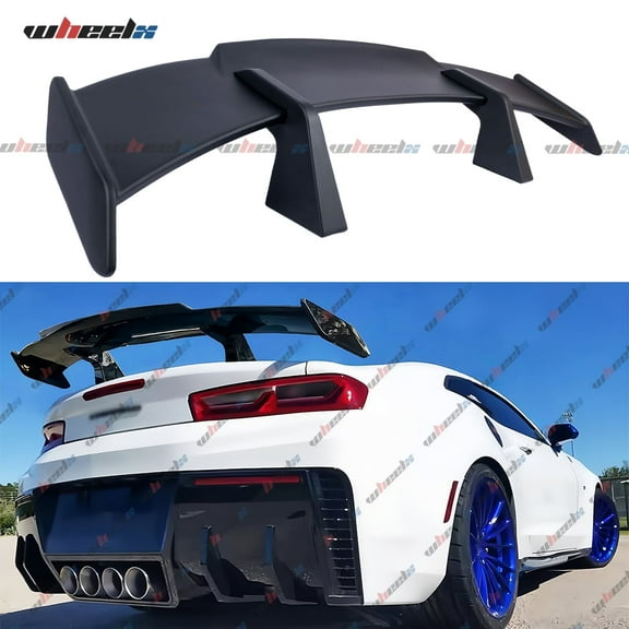 58“ Universal GT Rear Spoiler, MP PRO Style Car Rear Trunk Spoiler Wing Spoiler Compatible with Mazda Chevy Corvette Camaro Nissan Lexus Toyota Honda Ford Mustang BMW Infiniti Kia Dodge (Matte Black)