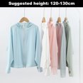 thumbnail image 5 of 1 piece children's sunscreen clothing thin style breathable cool feeling ice silk sun protection clothing coat UV protection clothing - 120-130CM, 5 of 5
