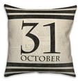 thumbnail image 2 of Creative Products Halloween Date Newspaper Distressed 18x18 Spun Poly Pillow, 2 of 2