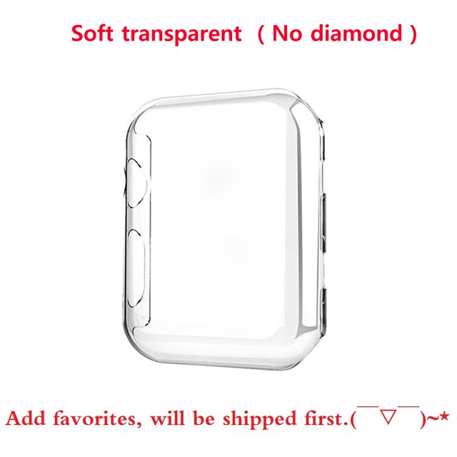 Funda protectora de parachoques de diamante para Apple Watch Cover Series 7 SE 65432 38MM 42MM para Iwatch 40mm 44mm accesorios de pulsera inteligente Tan Jianjun unisex