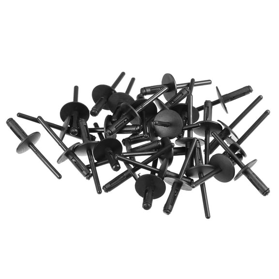 Unique Bargains 30 Pcs Fender Liner Rivet Compatible for BMW X1 2013-2023 Durable Plastic Black