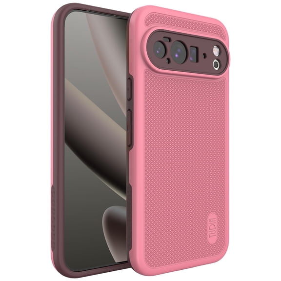 TUDIA MergeGrip Case for Google Pixel 10 Pro XL (2025), Shockproof Dual Layer Rugged Protective Phone Case, Smokey Pink