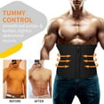 thumbnail image 3 of Lilvigor Latex Waist Trainer for Men Weight Loss Sweat Belt Workout Waist Trimmer Corset Body Shaper, 3 of 7