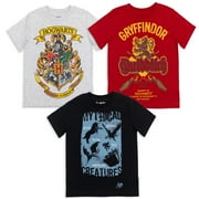 Harry Potter Gryffindor Little Boys 3 Pack Graphic T-Shirts Red / Black / Grey 7-8