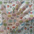 thumbnail image 3 of Emoticon Tulle Curtains with Rod Pocket, Pop Art Hand Drawn Cartoon Eye Ice Cream Rainbow Donut Lip Heart Banana Ghost, Sheer Drape for Wedding Party 2 Panels, 7 Sizes, Multicolor, by Ambesonne, 3 of 3