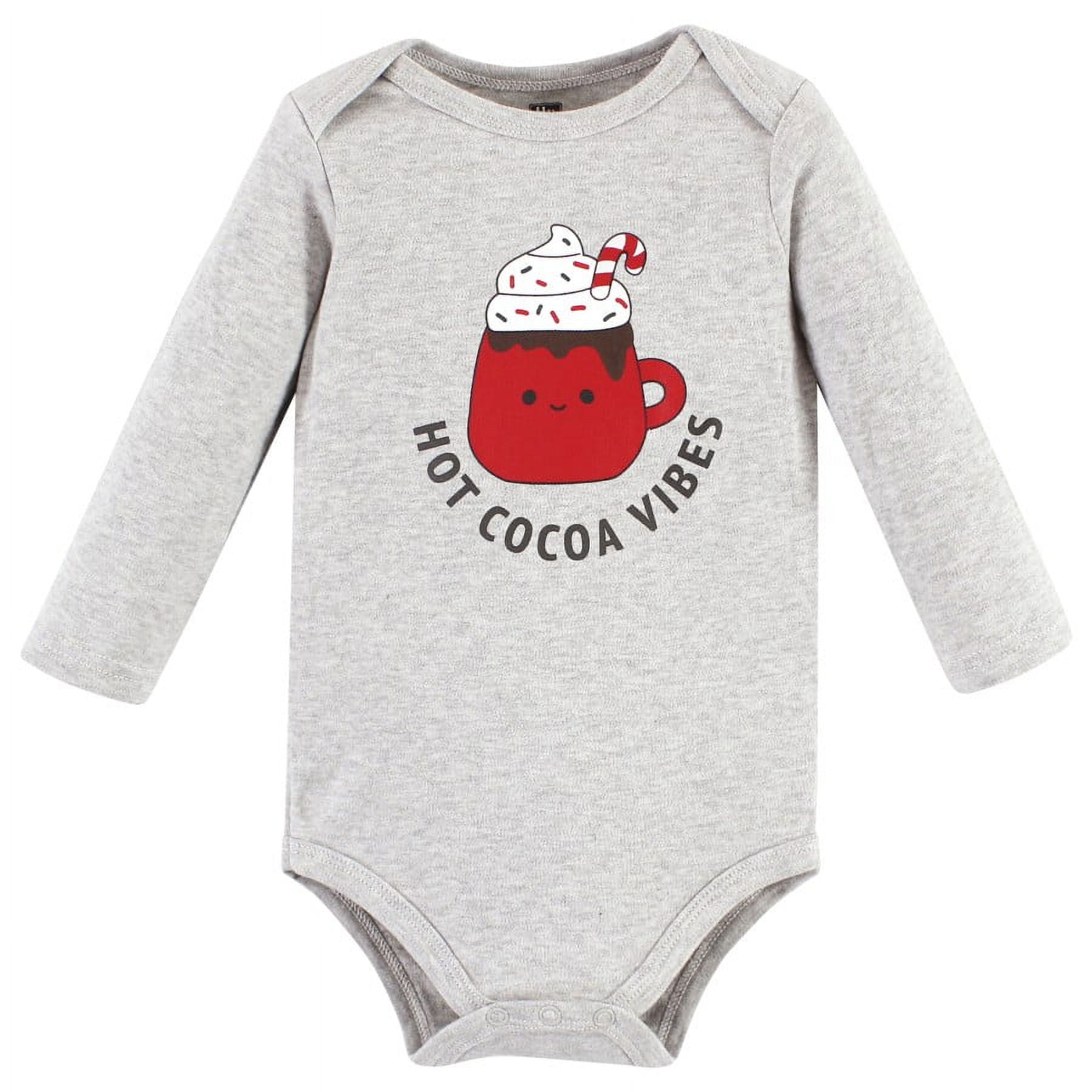 Hudson Baby Cotton Long-Sleeve Bodysuits, 3- Pack, Newborn- 24 Months