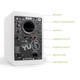 thumbnail image 3 of Kanto YU6MW 100W (RMS Power) Powered Speakers with Bluetooth and Phono Preamp MATTE WHITE, 3 of 8