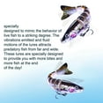 thumbnail image 4 of 12.8cm Lifelike Hardened Fiber Fishing Lure - Sinking Swimbait with Hand-Painted Clear Coat, Stainless Steel Sound Attractor for Bass, Crappie, Catfish - 1 Pack, 4 of 5