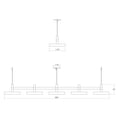 thumbnail image 2 of Sonneman 1783-Con Systema Staccato 30" Wide Led Commercial Linear Pendant - Brass, 2 of 2