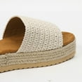 thumbnail image 2 of Mepaouo Platform Sandals for Women Wedge Espadrilles Straw Slip on Slides Summer Walking Shoes, 2 of 6