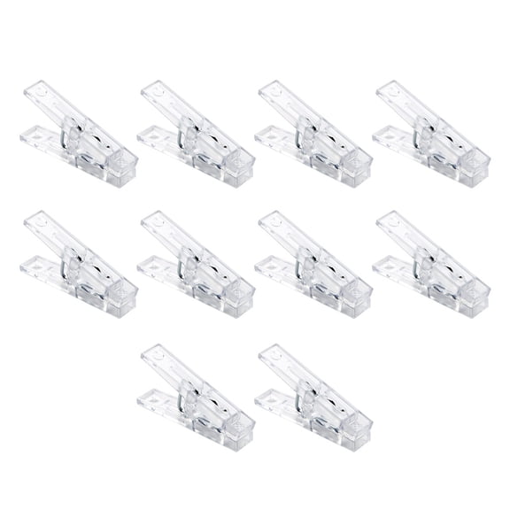 TOYMYTOY Premium Plastic Photo Clips, Transparent and Sturdy for Home Decor