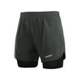 thumbnail image 3 of Lixada Men's 2-in-1 Running Shorts Quick Drying Breathable Active Training Exercise Jogging Cycling Shorts with Longer Liner, 3 of 7