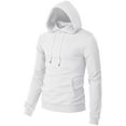 thumbnail image 2 of H2H Mens Casual Slim Fit Pullover Hoodie Long Sleeve Lightweight With Kanga Pocket (CMOHOL050), 2 of 6