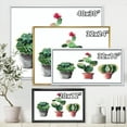 thumbnail image 4 of Designart 'Three Cacti In Clay Pots On White' Traditional Framed Canvas Wall Art Print, 4 of 5