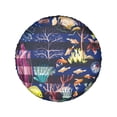 thumbnail image 2 of Kll Sea Inhabitans And Herb Tire Cover,Universal Wheel Tire Cover For Trailer, Rv, Suv, Truck,Camper And Many Vehicle,(15 Inch), 2 of 8
