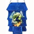 thumbnail image 5 of 1 Pieza de Rejilla Secado Plegable 4 para Platos Pescado Vegetal Colgante Red Secado, Forma Natural Secar los Alimentos, 5 of 5