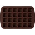 thumbnail image 3 of Molde de silicona para cubos de brownie de tamaño mordido, 24 cavidades, utilizado para hacer bandejas de silicona para bloques de hielo para dulces, trufas de chocolate y moldes para bloque, 3 of 5