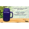 thumbnail image 4 of 10 Savannah Speckle Ceramic Mason Jars Set, 16 oz.- Stoneware, C-handle, Durable - Cobalt Blue, 4 of 5