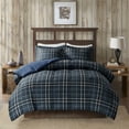 thumbnail image 3 of Woolrich Flint Cozyspun Down Alternative Comforter Mini Set, King, Navy, 3 of 6