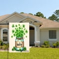 thumbnail image 2 of Amhnf Lucky Clover Jar Garden Flag For Home Outdoor Garden Yard Decor 12x18 inch, 2 of 5