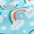 thumbnail image 6 of VERUGU Boys Pants Kids Rain Pants Boys Girls Cute Print Trousers Raincoat Split Pants Student Outdoor Water Proof Pants Sky Blue 7 Years, 6 of 8