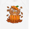 thumbnail image 4 of Inktastic Owl in a Pumpkin- Cute for Halloween and Thanksgiving Boys or Girls Baby Bodysuit, 4 of 5