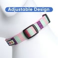 thumbnail image 4 of Pawtitas Multicolor Dog Collar XSmall Teal / Purple / Pink, 4 of 7