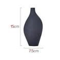 thumbnail image 2 of Small Tiny Ceramic Flower Vases, Black Decorative Vase for Gfit Living Room,  Table, Home, Wedding Centerpiece , 15x7.5cm for Birthday Thanksgiving Halloween Christmas, 2 of 3