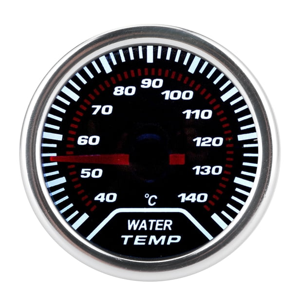 Indicador de temperatura del agua LED para automóvil, universal, 52 mm/2 pulgadas, sensor de rosca de 1/8"