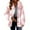 Pink, variant on Edvintorg Plaid Jacket Women's Fall Winter Turn Down Collar Straight Cardigan Button Pocket Coat Long Sleeve Oversized Jacket