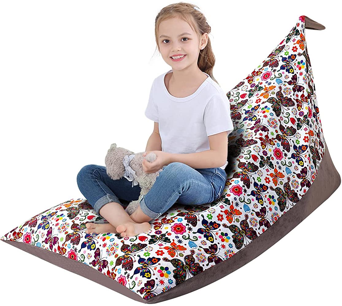 Miuline Bean Bag Chair Cover No Filling Stuffed Animal Storage Bean Bag