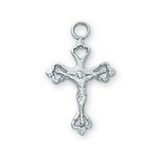 McVan L9103B 0.58 x 0.37 x 0.05 in. Sterling Silver Crucifix on Baby Chain