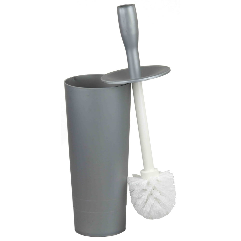 Plastic Toilet Brush Holder, Grey
